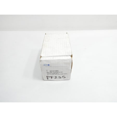 Eaton BELL ALARM 3P 15A AMP 240V-AC MOLDED CASE CIRCUIT BREAKER GD3015B3